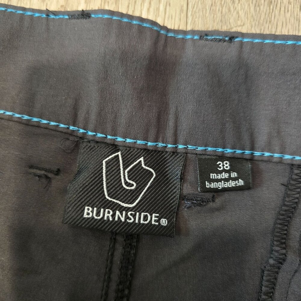 Burnside Mens 38 Gray Casual Shorts Cotton Blend - Picture 3 of 3